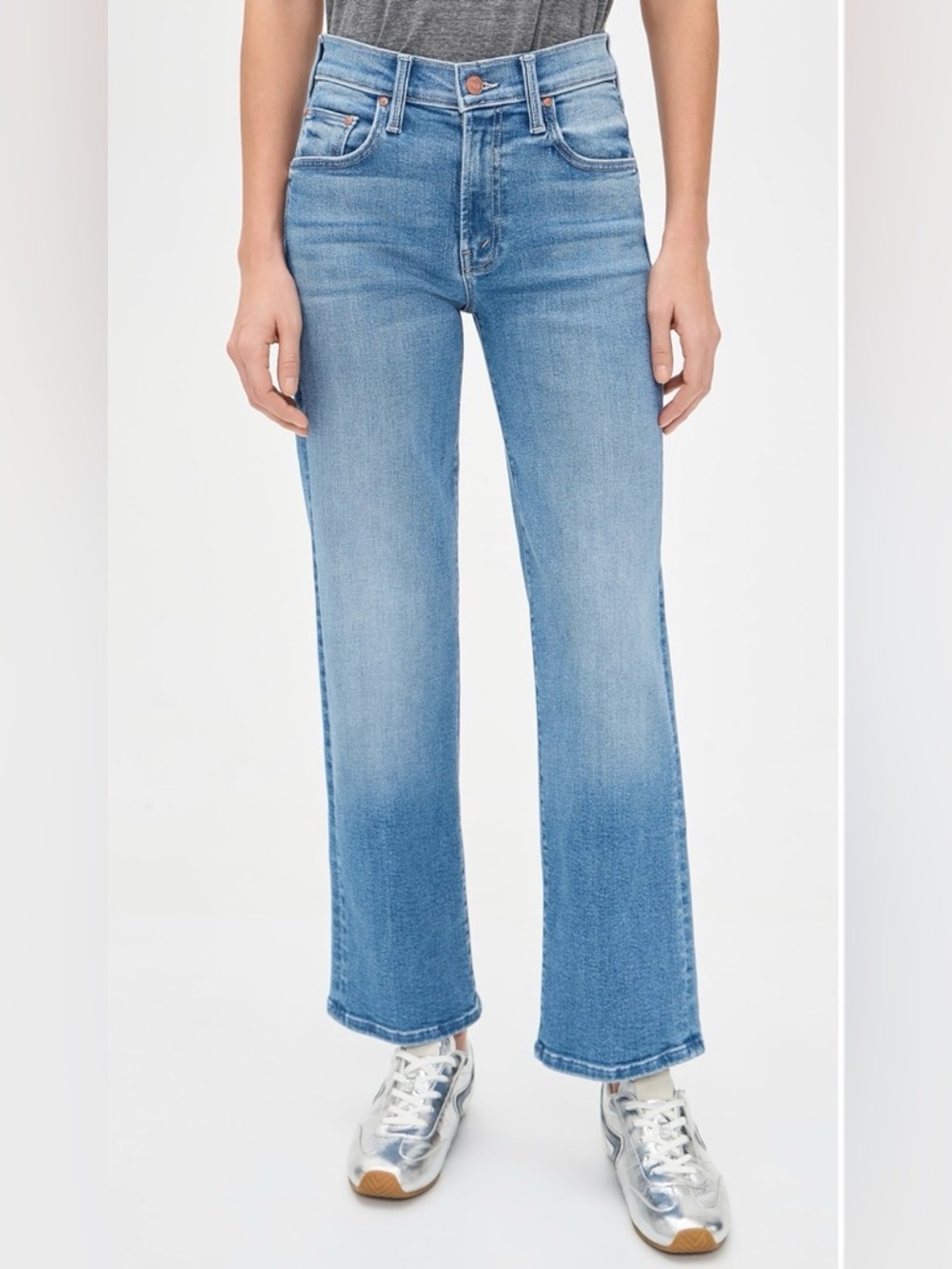 MOTHER The Rambler Zip Ankle Jeans in Going Dutch 30